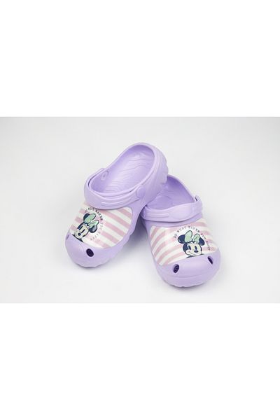 Minnies Minnie Mouse Kids Clogs – Lightweight & Comfortable Slip-On Sandals – Purple