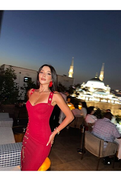 sajarsln Φόρεμα Gloped Gold Bird Eye αξεσουάρ Lycra Diving Fabric