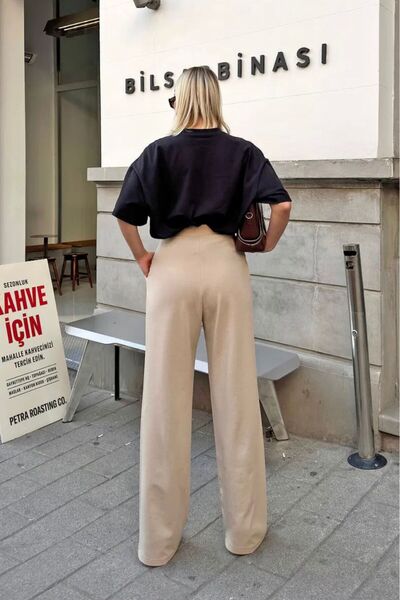 OurStyles Aura>>>>Women's High Belt Pocket and Pleated Double Fabric Pants (New Season)