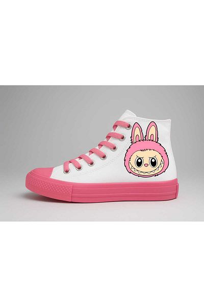 LİASSHOES pantofi sport pentru copii din in alb roz talpa cap labibic