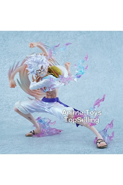 BANDAI مجسم لوفي من أنمي ون بيس، طوله 19 سم/7.48 بوصة، من إنتاج نيكا لوفي. ذر...