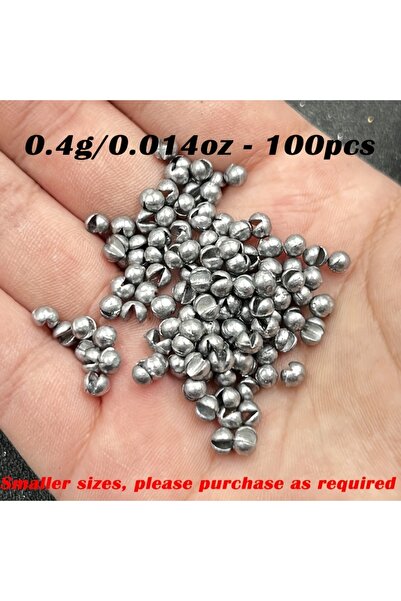 Choice 0.4 جرام 100 قطعة TAKBAS 100 قطعة من أوزان صيد الرصاص - طلقة مقسمة قاب...