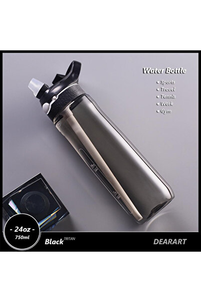 Choice زجاجة مياه رياضية محمولة سعة 750 مل مع شفاطة للتخييم والمشي لمسافات طو...