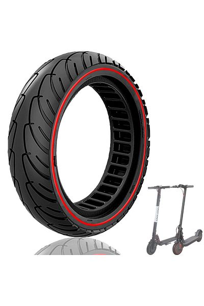 Choice إطار سكوتر أحمر مقاس 8.5x2.0، قطعة واحدة، يناسب الإطار الأصلي 50/75-6.1 8 1/2x2، لـ Xiaomi m365/pro Aovopro ES8