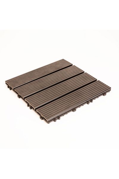 CLICK Placi Paviment 4 Lamele 30 X 30 Cm Negru 11 Buc/pachet