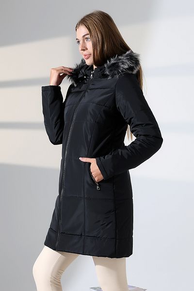 Talsmoda TALS FASHION FEMEII CULOARE NEGRA IMPERMEABILE SI IMPERMEABILE LA APĂ MANTURI MATLASATE CU BLANĂ