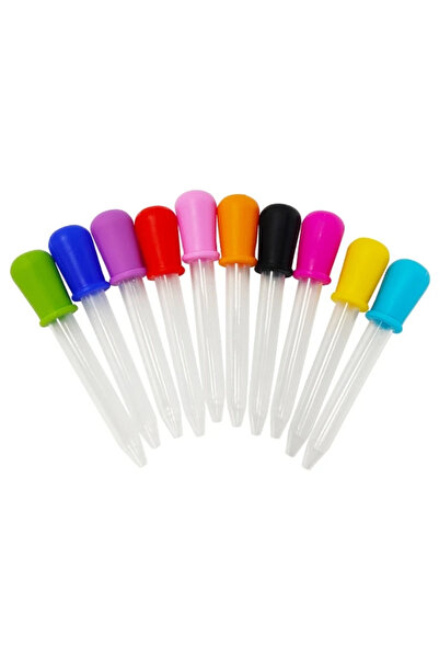 Choice 2 مجموعة من 10 قطع/مجموعة 5 مل ماصة بلاستيكية من السيليكون لوازم تجارب...