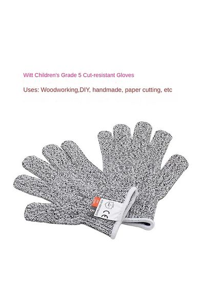 Choice 13CM XXXS Grade 5 Children's Anti-cut Gloves Spot Woodworking Paper-cut Kitchen Anti-cut and Wear-r