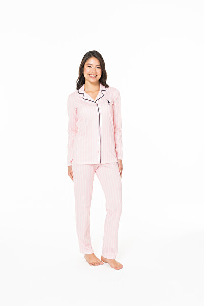 U.S. Polo Assn. U.S. Polo Assn. Set de pijamale roz pentru femei