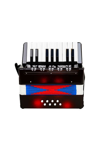 Choice black 17 Keys 8 Bass Accordion 104 Accordion Musical Piano Keyboard Toy Rhythm Training Spring Keybo