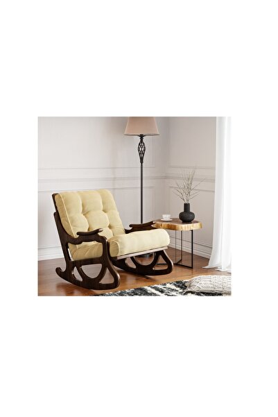 Vivense COZY SALLANAN SANDALYE VE TV KOLTUĞU, SARI CEVİZ