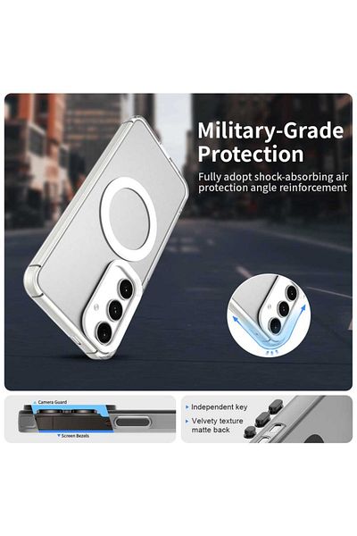SKYDDAR INNOVATION Case for Samsung Galaxy S24 Plus / Galaxy S25 Plus, CandyCase, Magsafe, sticker set, White