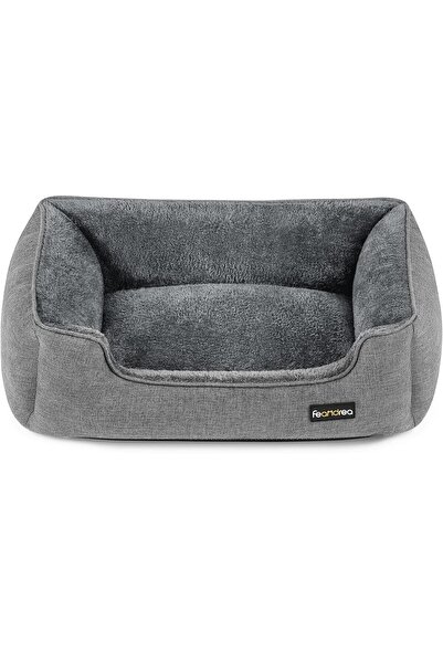 KleveTerrier Dog Bed, Raised Edges, Non-Slip, Removable Cover, M, 70 x 55 x 2...
