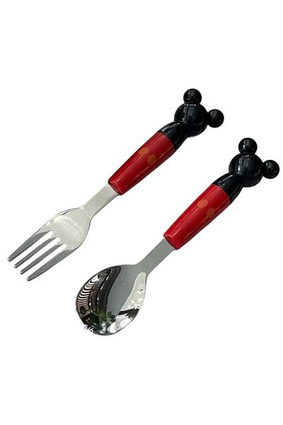 OEM Set of 2 cutlery with Mickey Mouse design