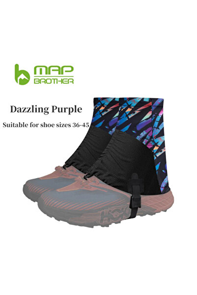 Choice Dazzling Purple MAP BROTHER Outdoor F1001 High Running Trail Gaiters P...