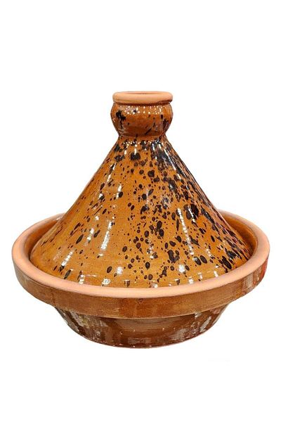 unbranded Clay Tagine with Lid for Cooking on Stovetop or Direct Fire