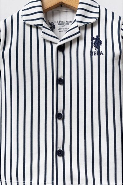 U.S. Polo Assn. U.S.Polo Assn Usb2622 White Boy's Pajama Set