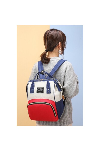 Flippy Multifunctional Backpack for Moms, Flippy, Waterproof Oxford Canvas, Multi-compartment, 43 x 18 x 26