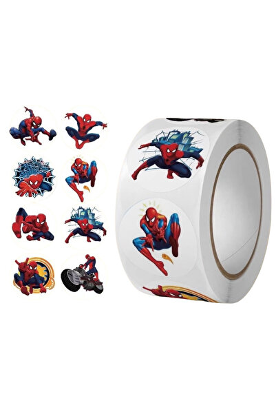 Miniso 500 قطعة من ملصقات سبايدر مان للبالغين، 500 قطعة/لفة، ملصقات كاواي للأ...