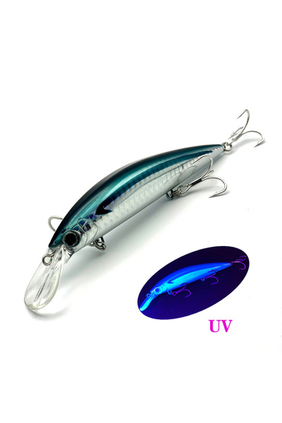 Choice 110 مم 36 جرام طُعم سمكة صغيرة ثقيلة الغرق من Testar بطول 110 مم 36 جرام طُعم سمكة صغيرة طويلة الغرق من نوع Jerkbait 110S اصطناعي