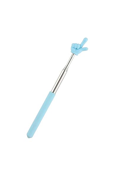 Choice Blue 1pc Finger Shape Mini Pointer Stick 21~68cm Retractable Office and Educational Supplies Teachin