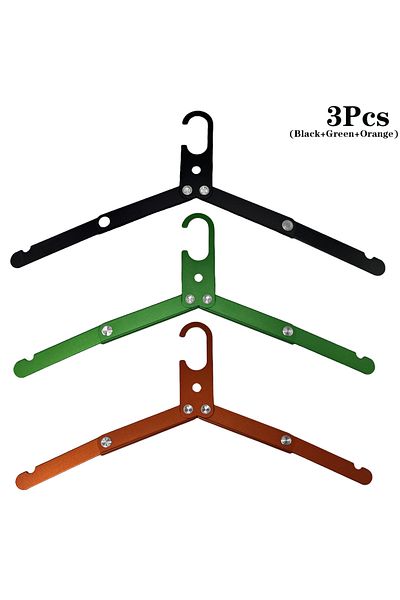 Choice 3Pc Colour mixtu 3Pcs Outdoor Camping Folding Aluminum Alloy Clothes Hanger Portable Household Coat