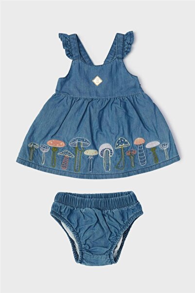 Layette Baby Girl Denim Dress