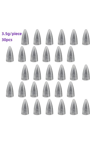 Choice 3.5 جرام (30 قطعة) 30 قطعة من أوزان الصيد المثقلة، ثقل رصاصي على شكل ر...