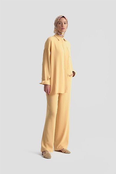 Armine Cămașă de bază cu buzunare 25KD4003 Camel