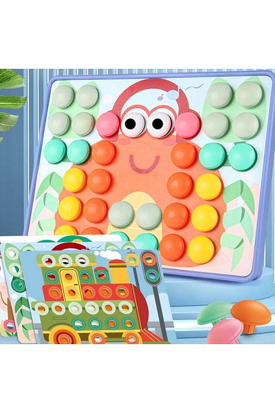SARALMA Creative toy, mosaic/puzzle drawings, multicolor, 54 pieces
