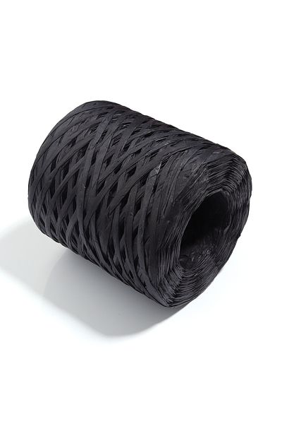 Choice Black 200M/Roll Raffia Paper Yarn Colorful Paper Braided Rope For Handmade Craft Knitting Crocheting