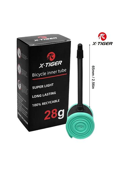 Choice 65mm X-TIGER Ultralight Bicycle Inner Tube 18-32C Road Mountain Bike TPU Tire 700C 45/65/85mm Length