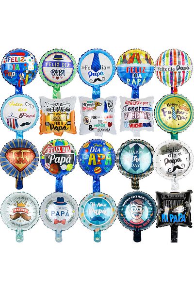 Choice 10inch Laser 10pcs 10inch Happy Father's Day Foil Balloons Fathers Day Spanish Te Amo Papa Air Globo