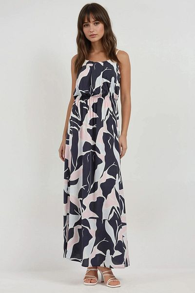 Hiccup Rochie maxi cu model cu guler pătrat