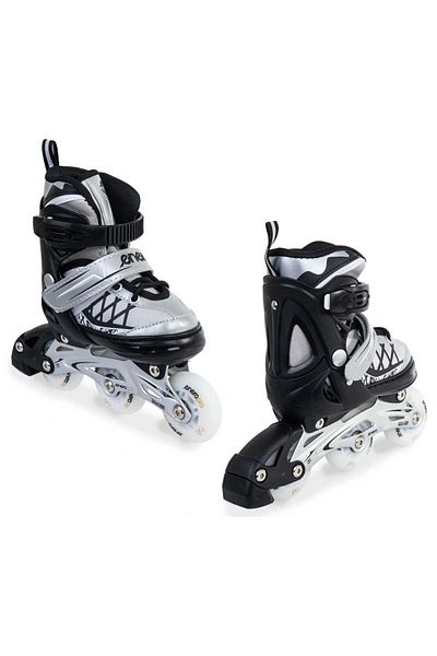 ENERO PRO 4in1 adjustable skates for kids, 26-29, velcro fastening, adjustable size, laces, brake, 82A, ABEC7