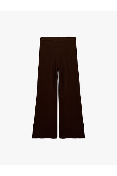 Koton Comfortable Fit Long Palazzo Pants with Elastic Waist