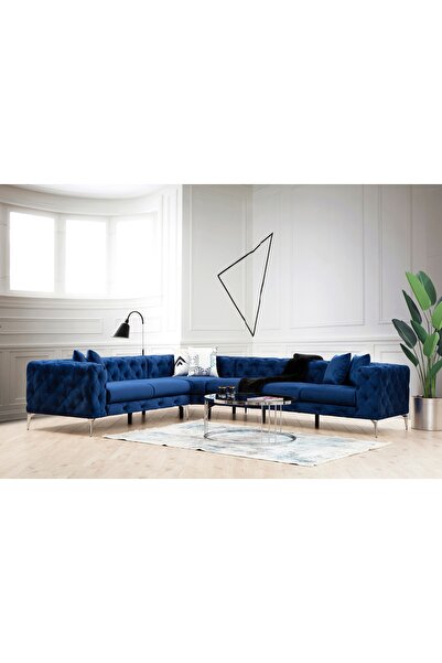 Vivense COMO KÖŞE KOLTUK, MAVİ, SOL KÖŞE