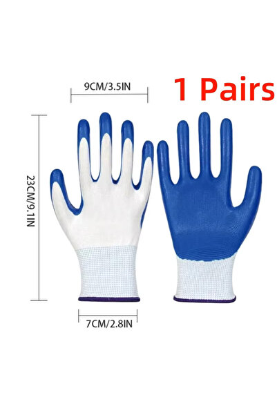 Choice م 1 زوج 3 أزواج من قفازات النتريل غير القابلة للانزلاق والمقاومة للتآك...