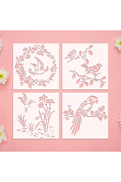 Choice 4 قطع من YOMDID، 4 قطع من قوالب رسم الحيوانات الأليفة للطيور والفروع، ...