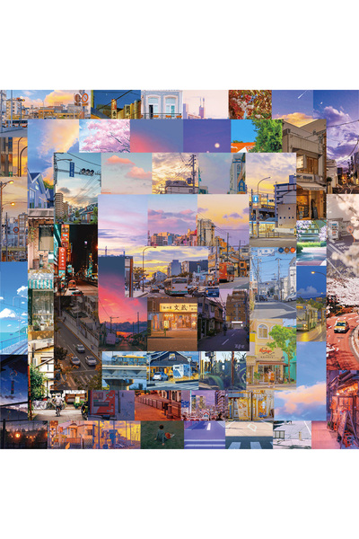 choice2 55 قطعة 10/30/55 قطعة ملصقات فنية لمنظر الشارع ومناظر طبيعية ورسومات ...