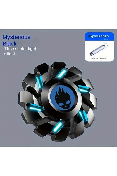 Choice Black S edc fidget toy Luminous All-Metal Fidget Spinner - Mini Smart Gyro Set for Stress Relief & F