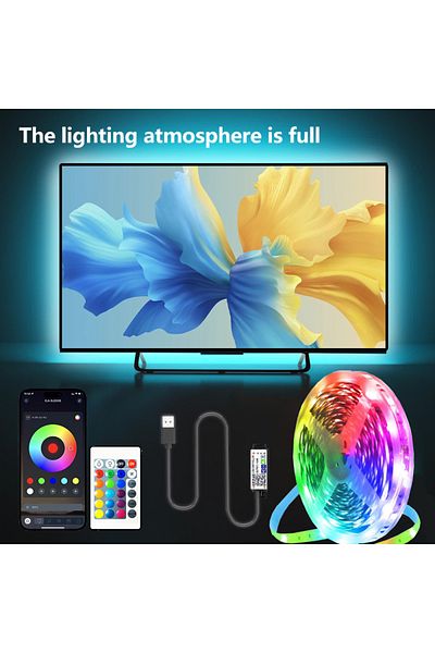 Choice 20m APP 24 key remote 5V LED strip lamp RGB with USB 24 key Bluetooth remote control color-changing