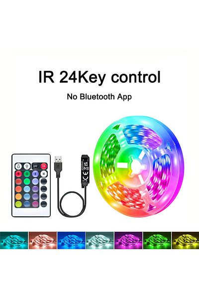 Choice 1m-3.28ft IR 24Key controller 40M/131Ft Led Strip Lights APP 44Keys Music Sync Remote Control USB 5V