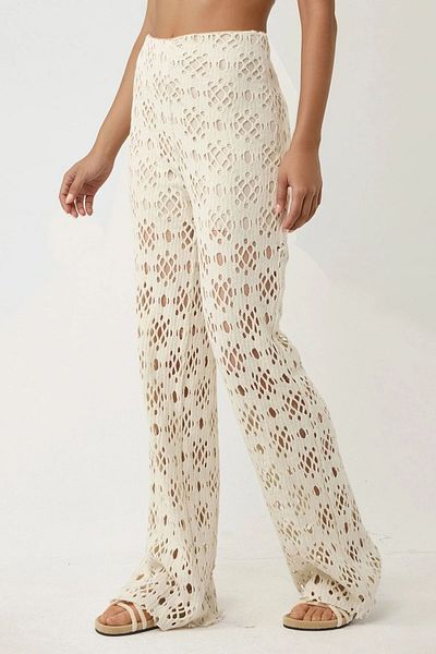 Hiccup Pantaloni cu picioare late cu model Pika Collection