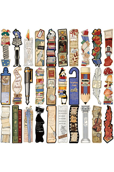 Choice 30 قطعة من علامات مرجعية متينة بموضوع القراءة الكلاسيكية مع صفحات قراء...