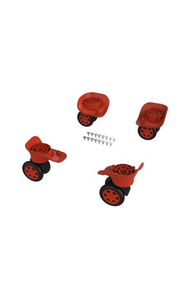 keo-plus عجلة حقيبة ABS مزدوجة اللون برتقالي