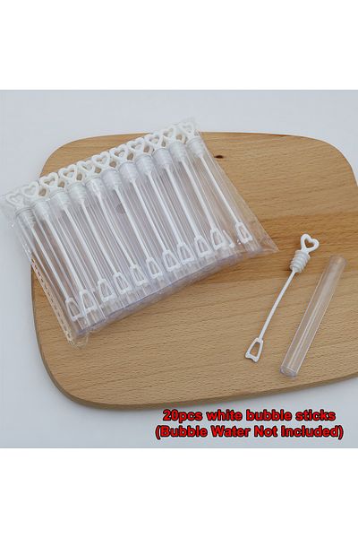Choice White 20pcs 20/50pcs Love Heart Wand Tube Bubble Soap Bottle Wedding Gifts for Guests Birthday Party