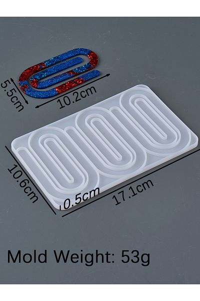 Choice 02 DIY Bookmark Paperclip Silicone Molds UV Resin Craft Creative Book Clips Office Supplies Gift Mak