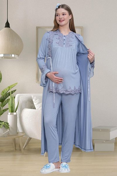 Mavelle بدلة بيجامة نوم للنساء الحوامل والحوامل 1519