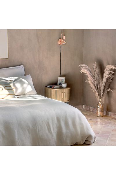 Atmosphera Créateur D'intérieur Noptiera Atmosphera Colva cu 2 usi, MDF si picioare metalice, 40x40x53 cm, bej